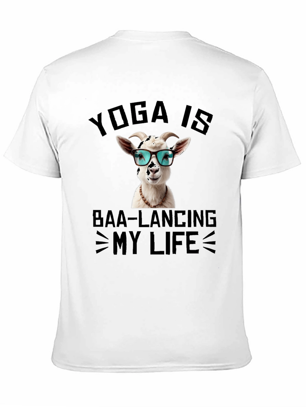 Yoga Goat T-Shirt: Baa-lancing My Life Tee