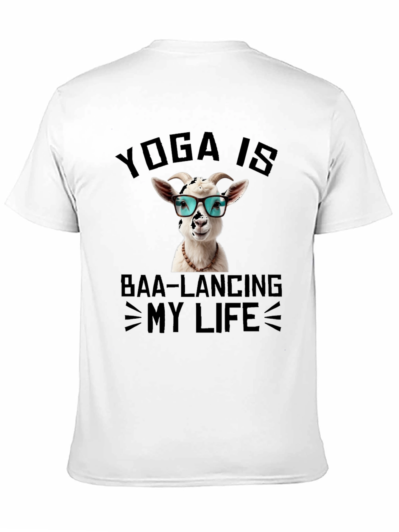 Yoga Goat T-Shirt: Baa-lancing My Life Tee