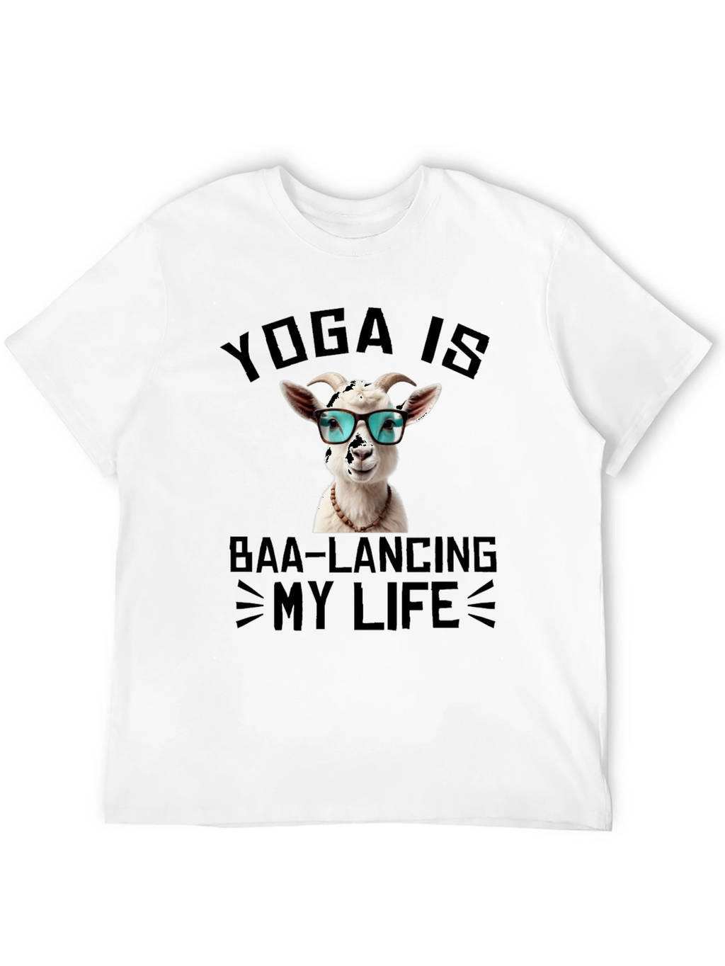 Yoga Goat T-Shirt: Baa-lancing My Life Tee