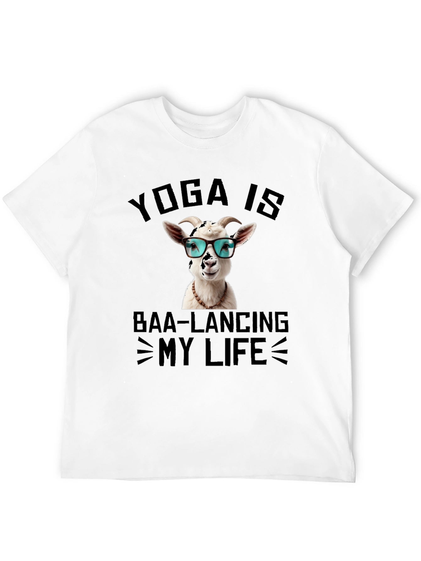 Yoga Goat T-Shirt: Baa-lancing My Life Tee