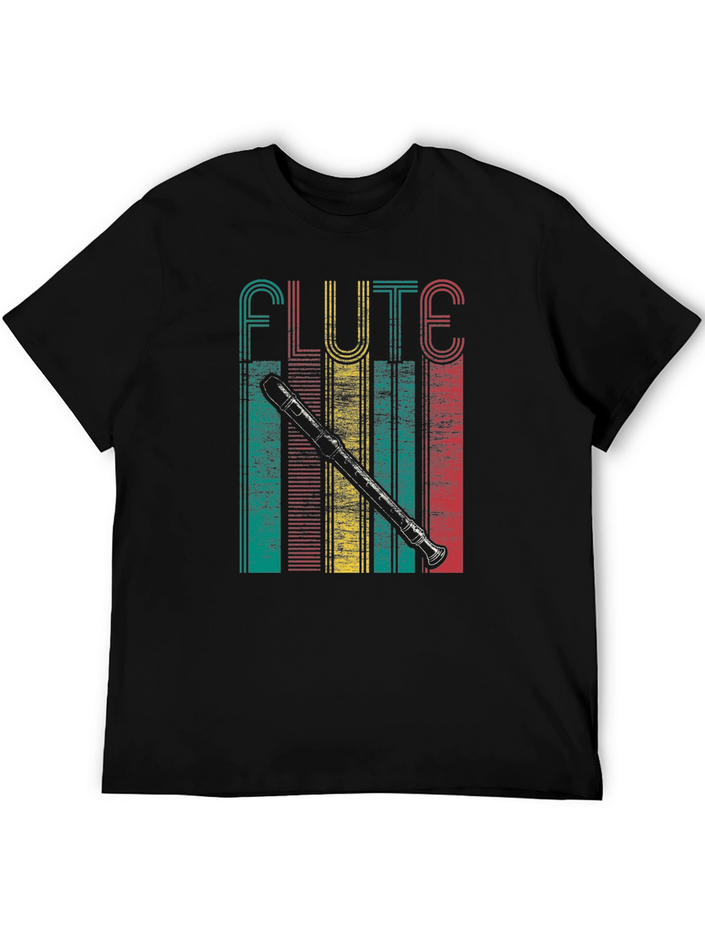 Retro Flute Player T-Shirt