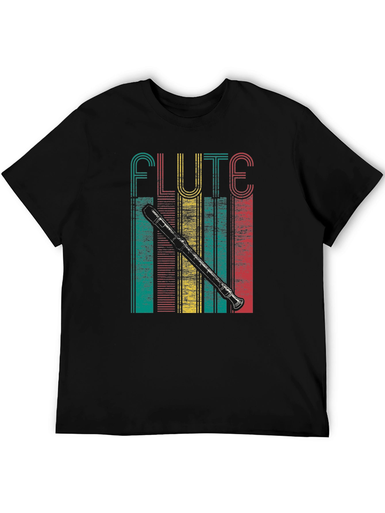 Retro Flute Player T-Shirt