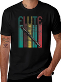 Retro Flute Player T-Shirt