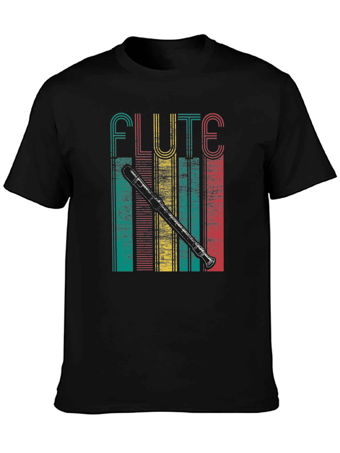Retro Flute Player T-Shirt