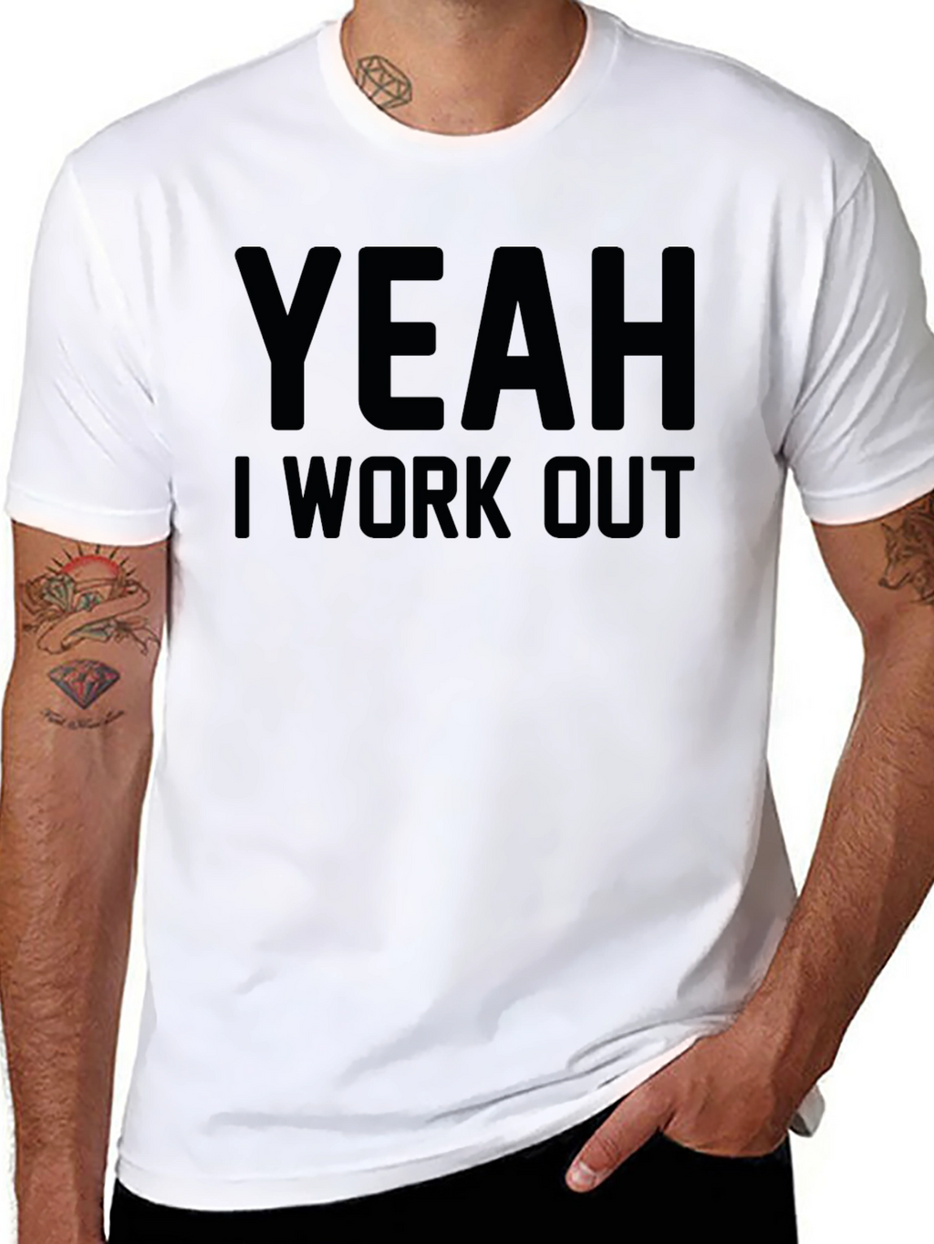 Yeah I Work Out Graphic Tee