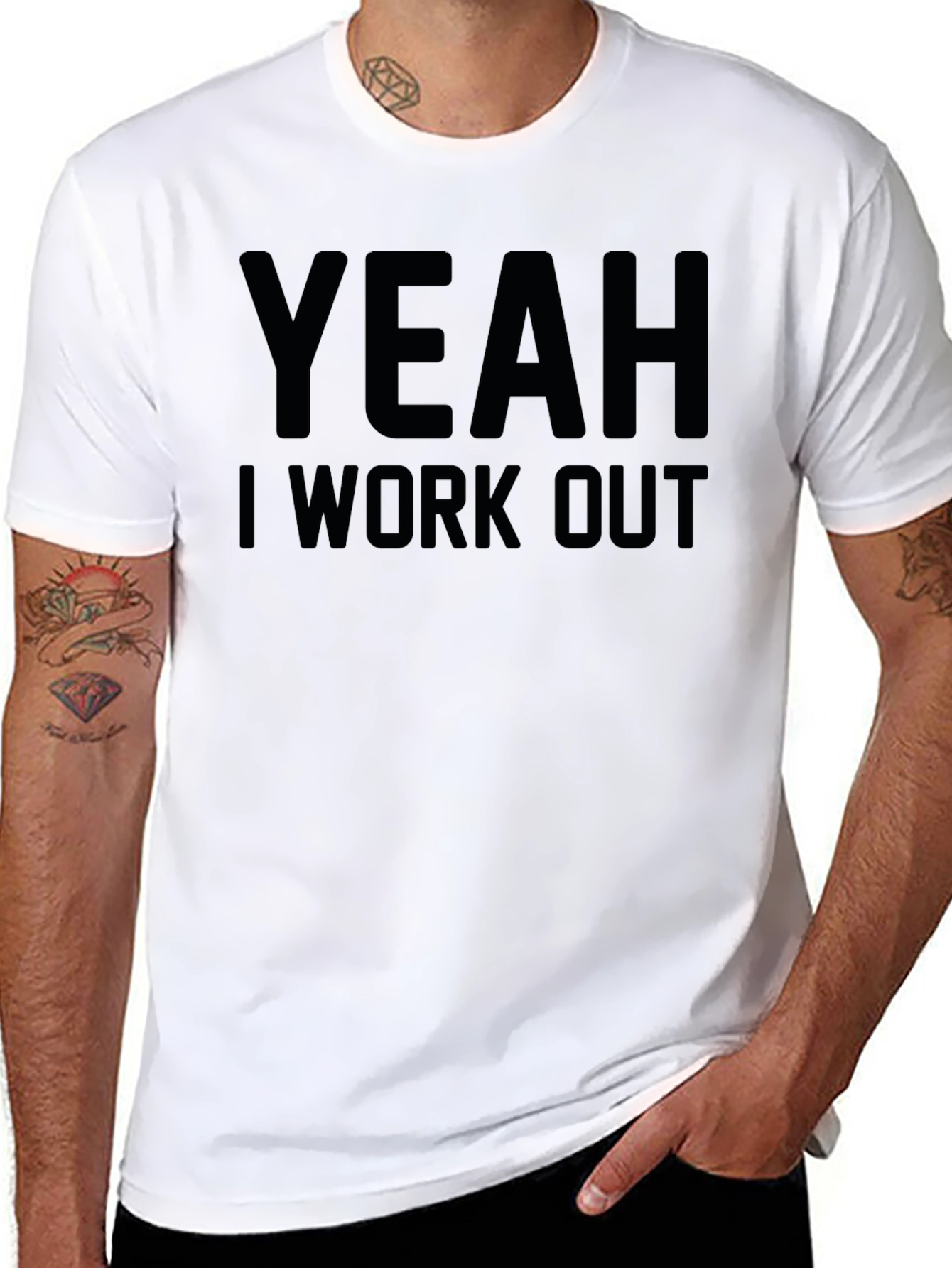 Yeah I Work Out Graphic Tee