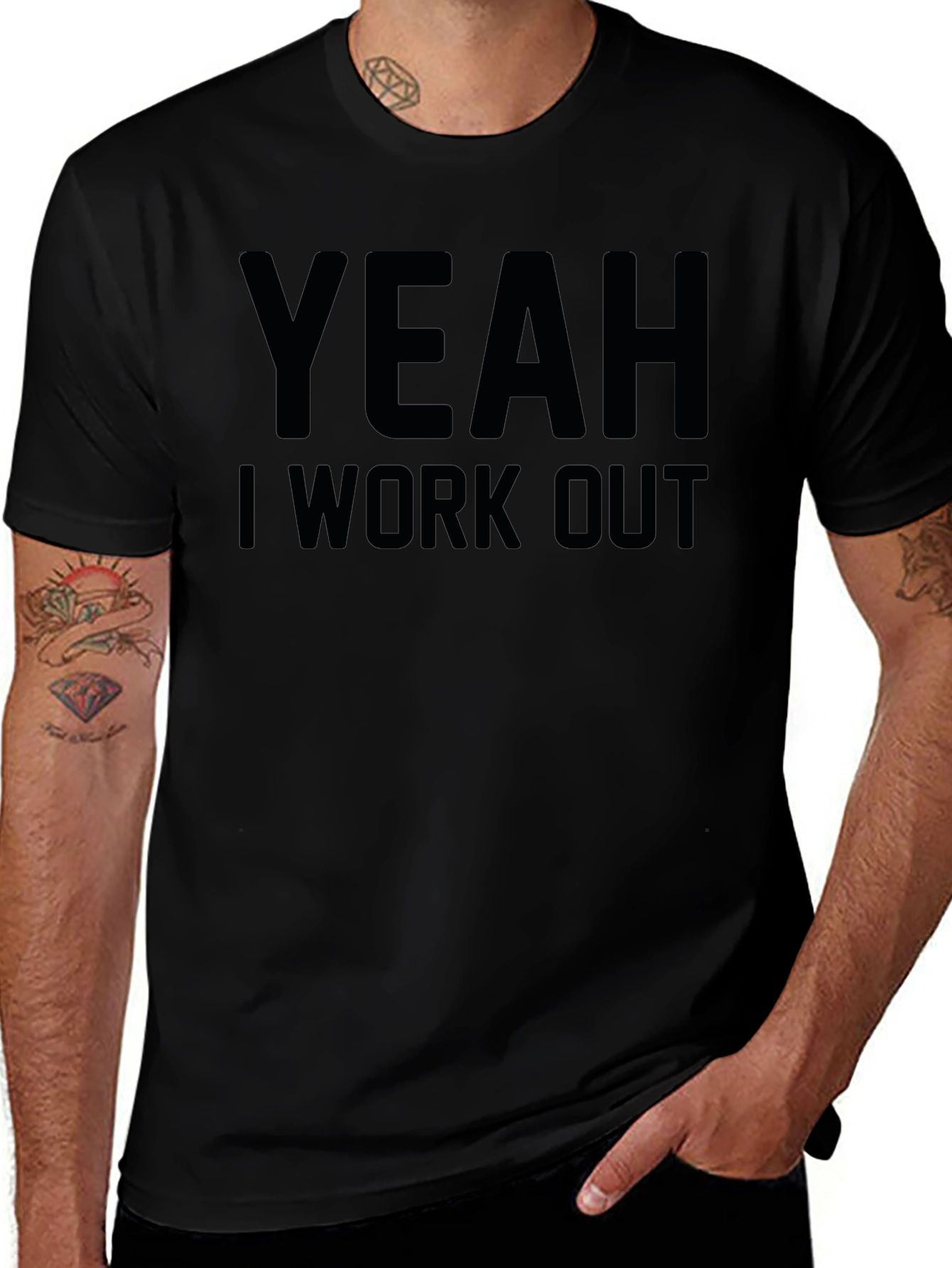 Yeah I Work Out Graphic Tee