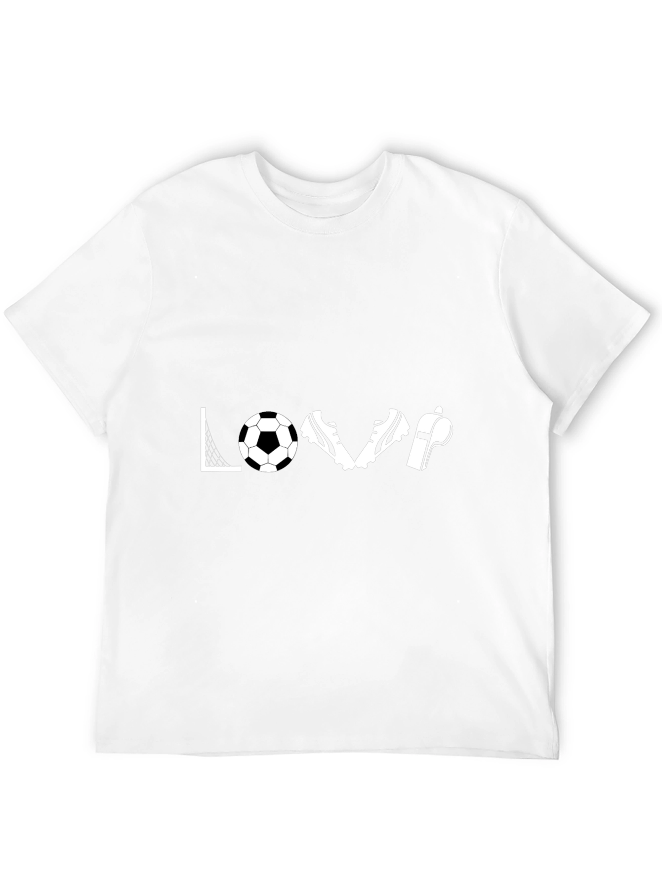 Love Soccer Graphic Tee - Black