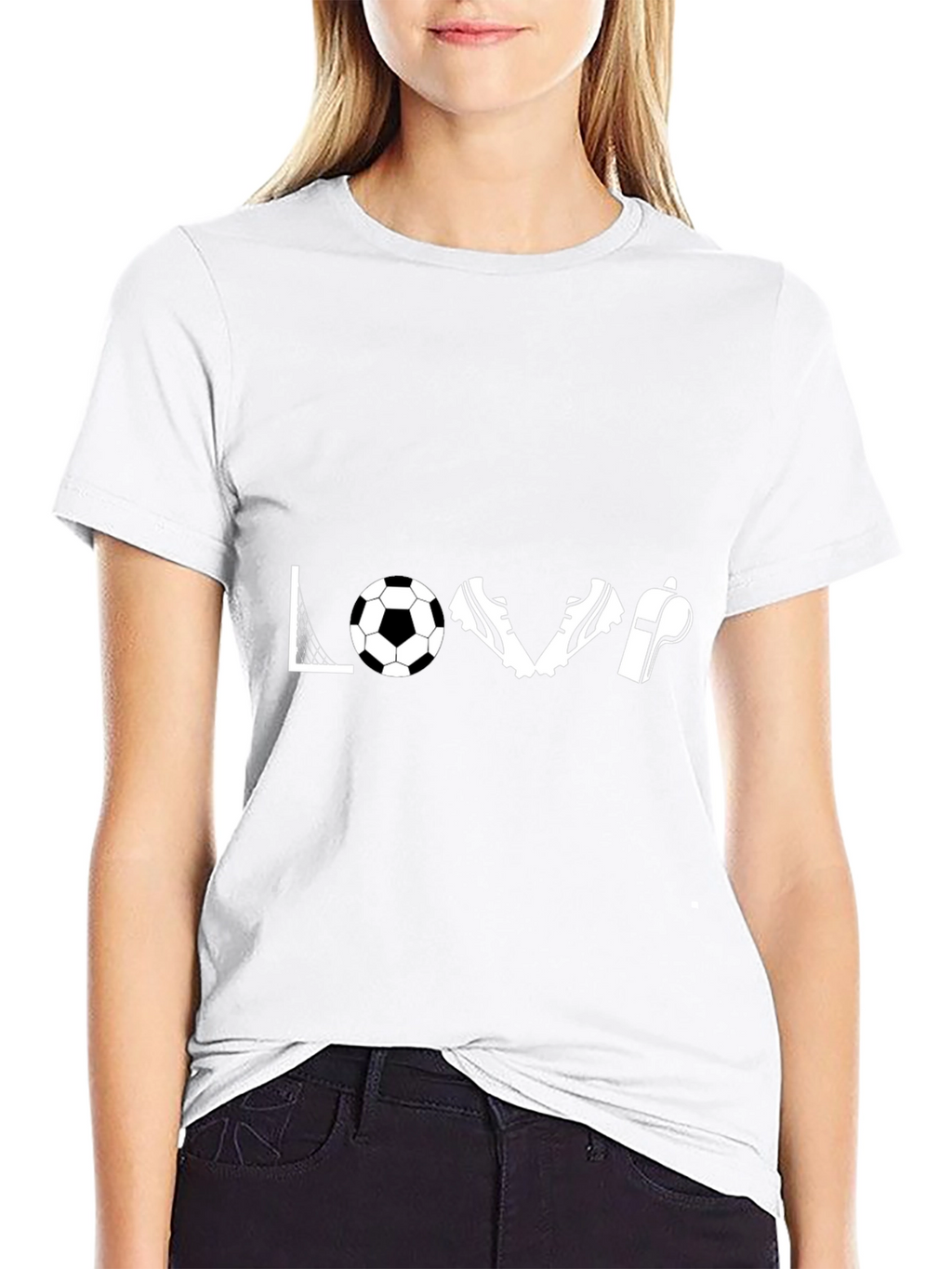 Love Soccer Graphic Tee - Black