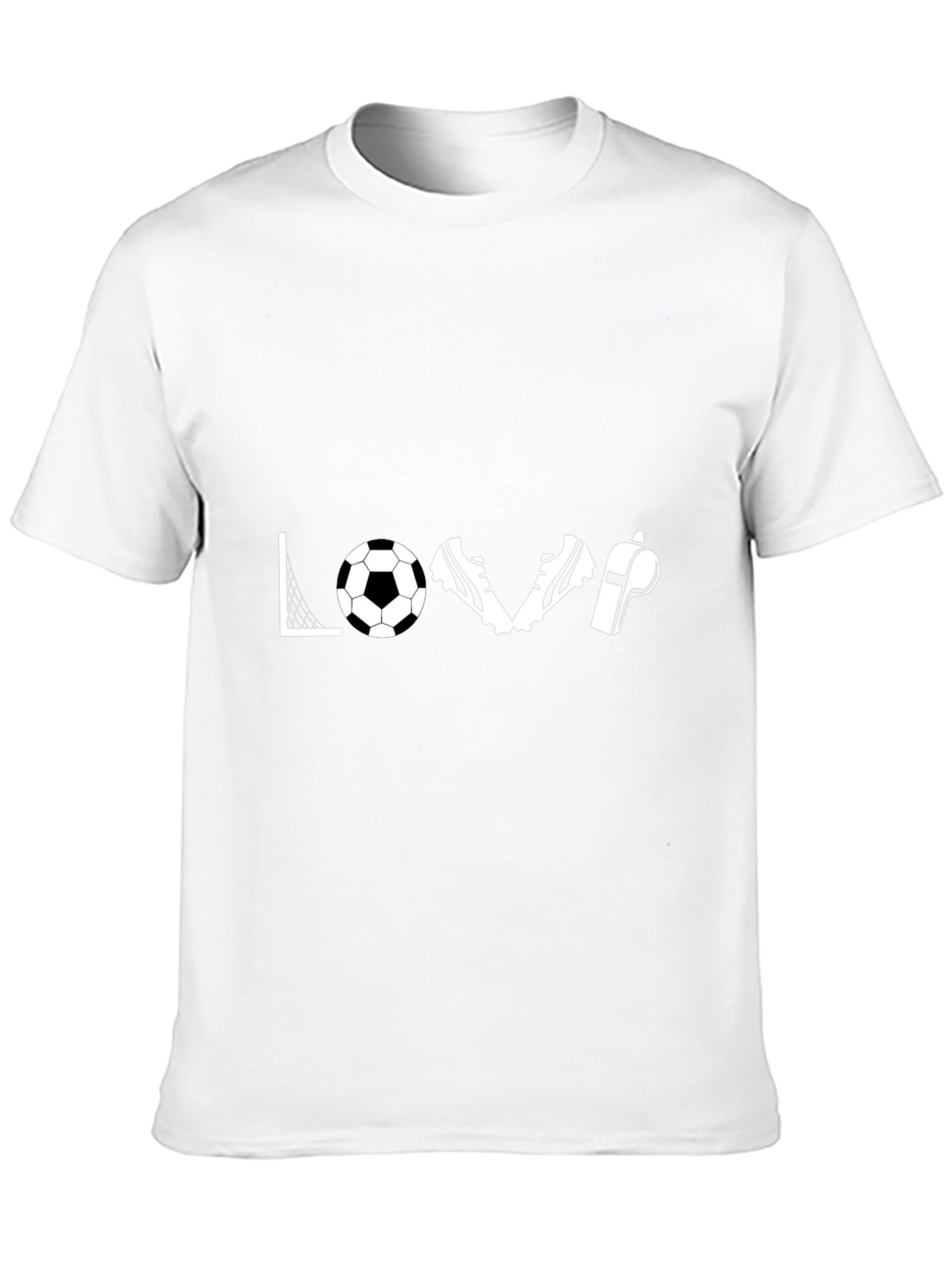 Love Soccer Graphic Tee - Black