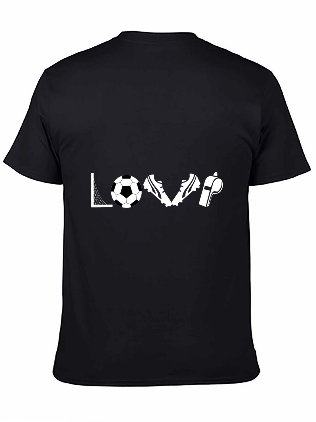 Love Soccer Graphic Tee - Black