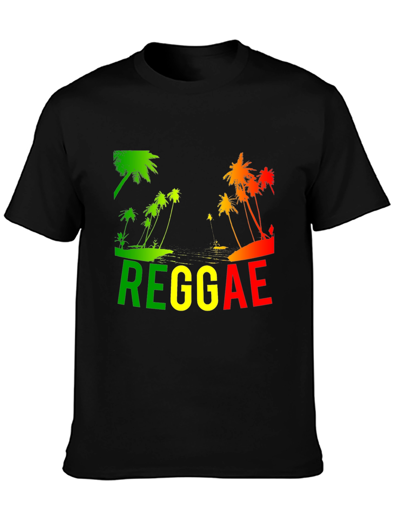 Reggae Palm Tree T-Shirt - Rasta Style