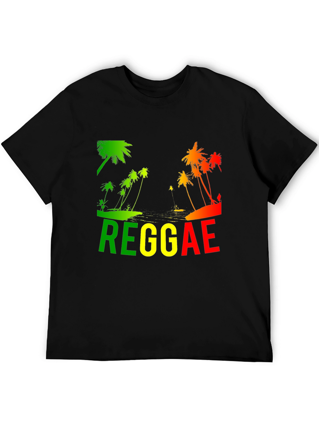 Reggae Palm Tree T-Shirt - Rasta Style