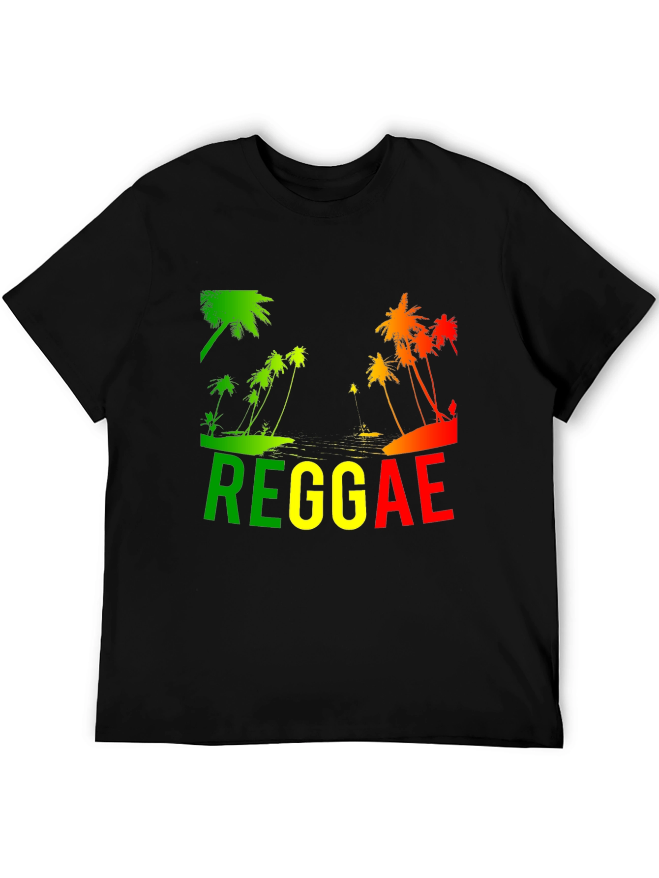 Reggae Palm Tree T-Shirt - Rasta Style