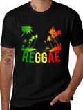 Reggae Palm Tree T-Shirt - Rasta Style