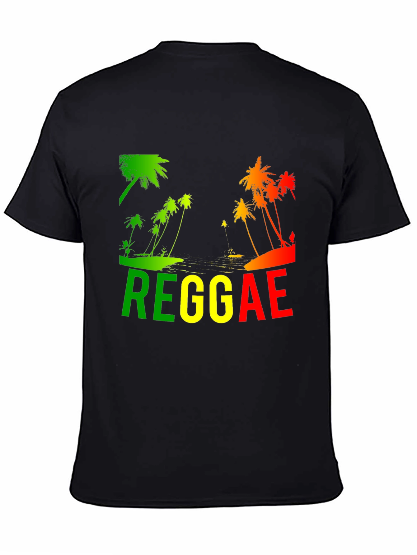 Reggae Palm Tree T-Shirt - Rasta Style