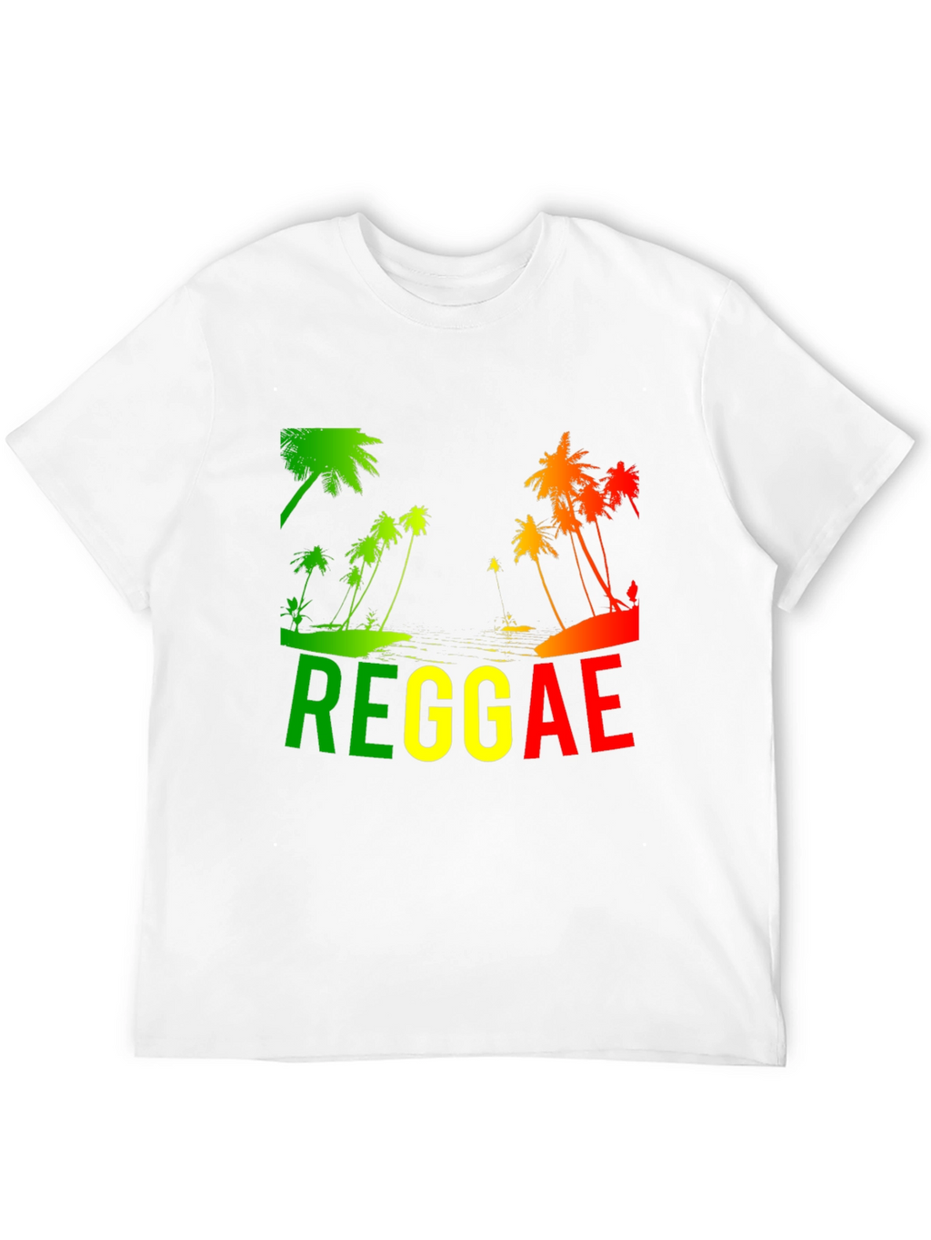 Reggae Palm Tree T-Shirt - Rasta Style