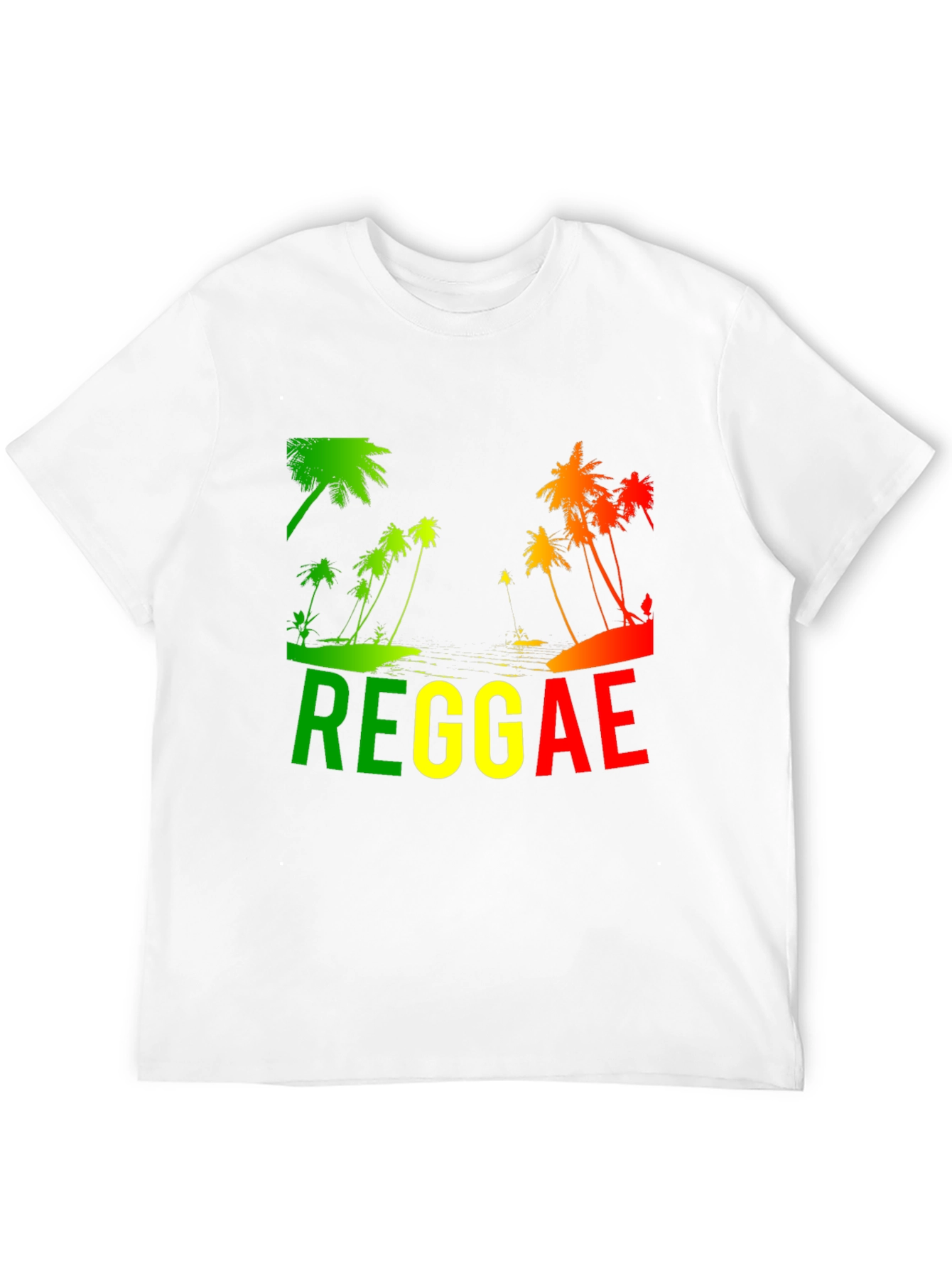 Reggae Palm Tree T-Shirt - Rasta Style