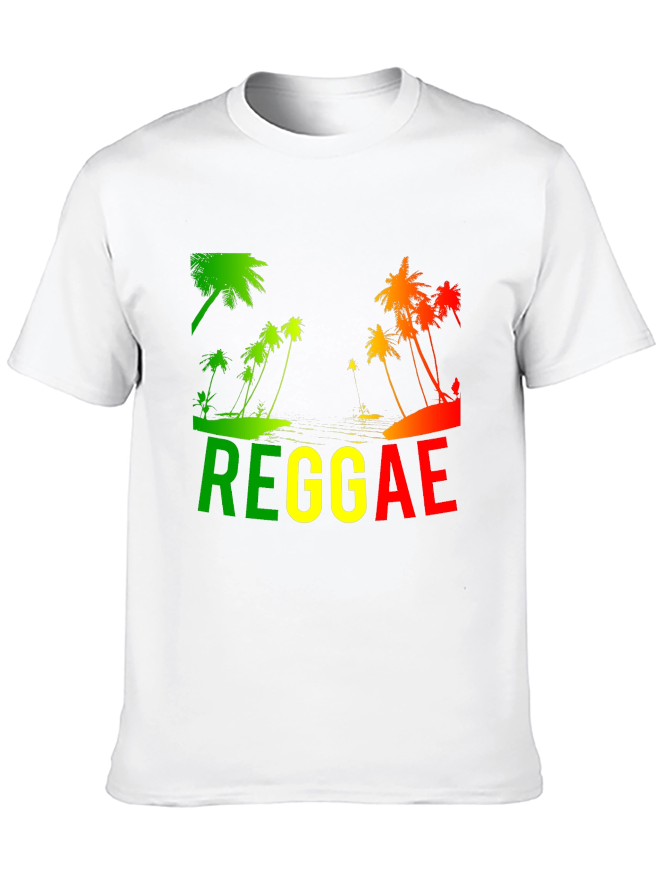 Reggae Palm Tree T-Shirt - Rasta Style