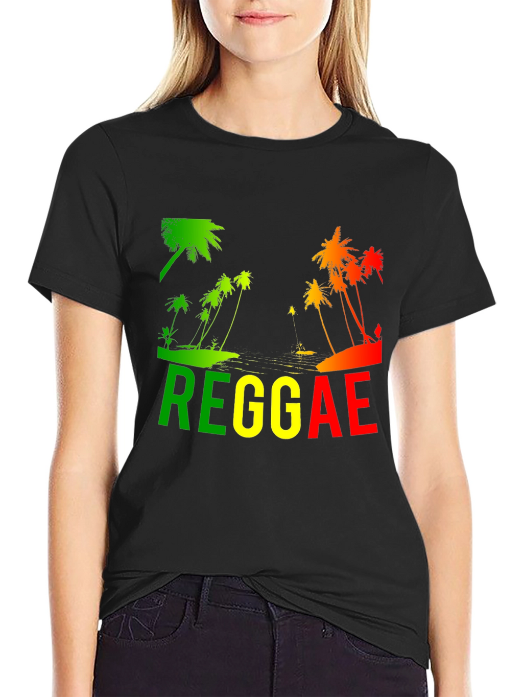 Reggae Palm Tree T-Shirt - Rasta Style