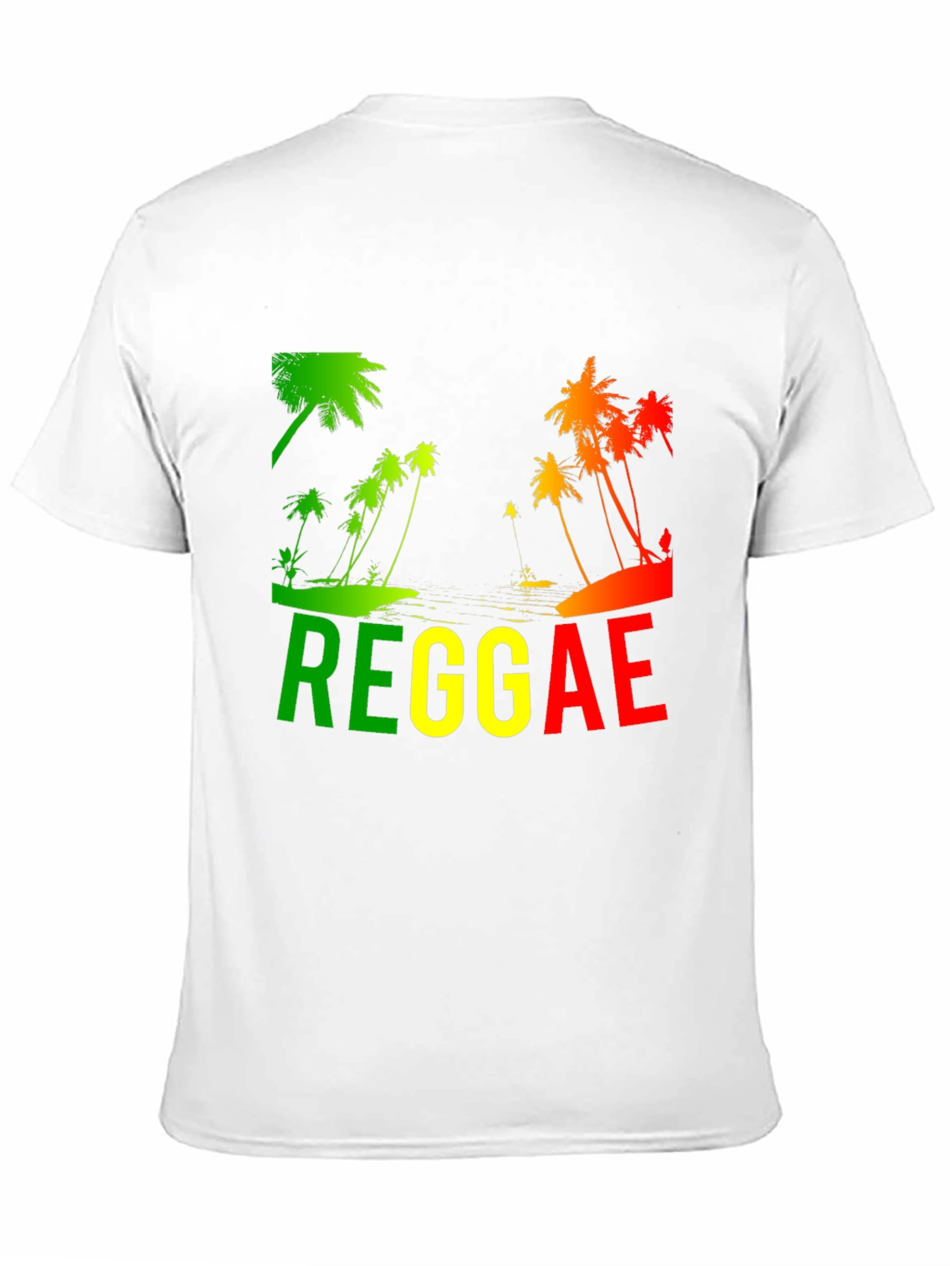 Reggae Palm Tree T-Shirt - Rasta Style