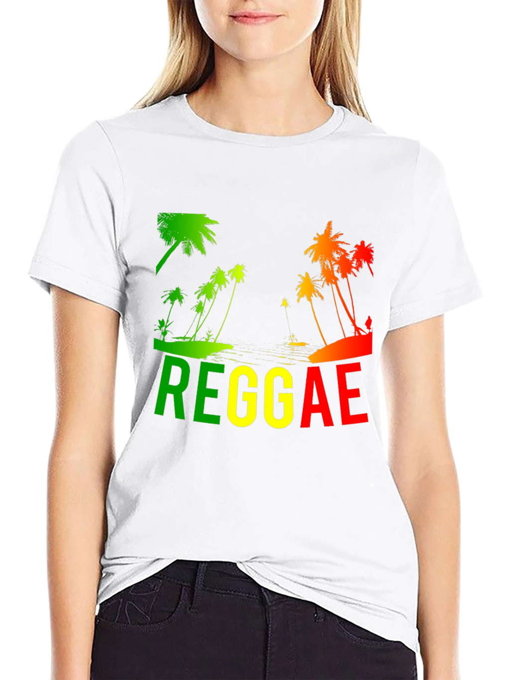 Reggae Palm Tree T-Shirt - Rasta Style