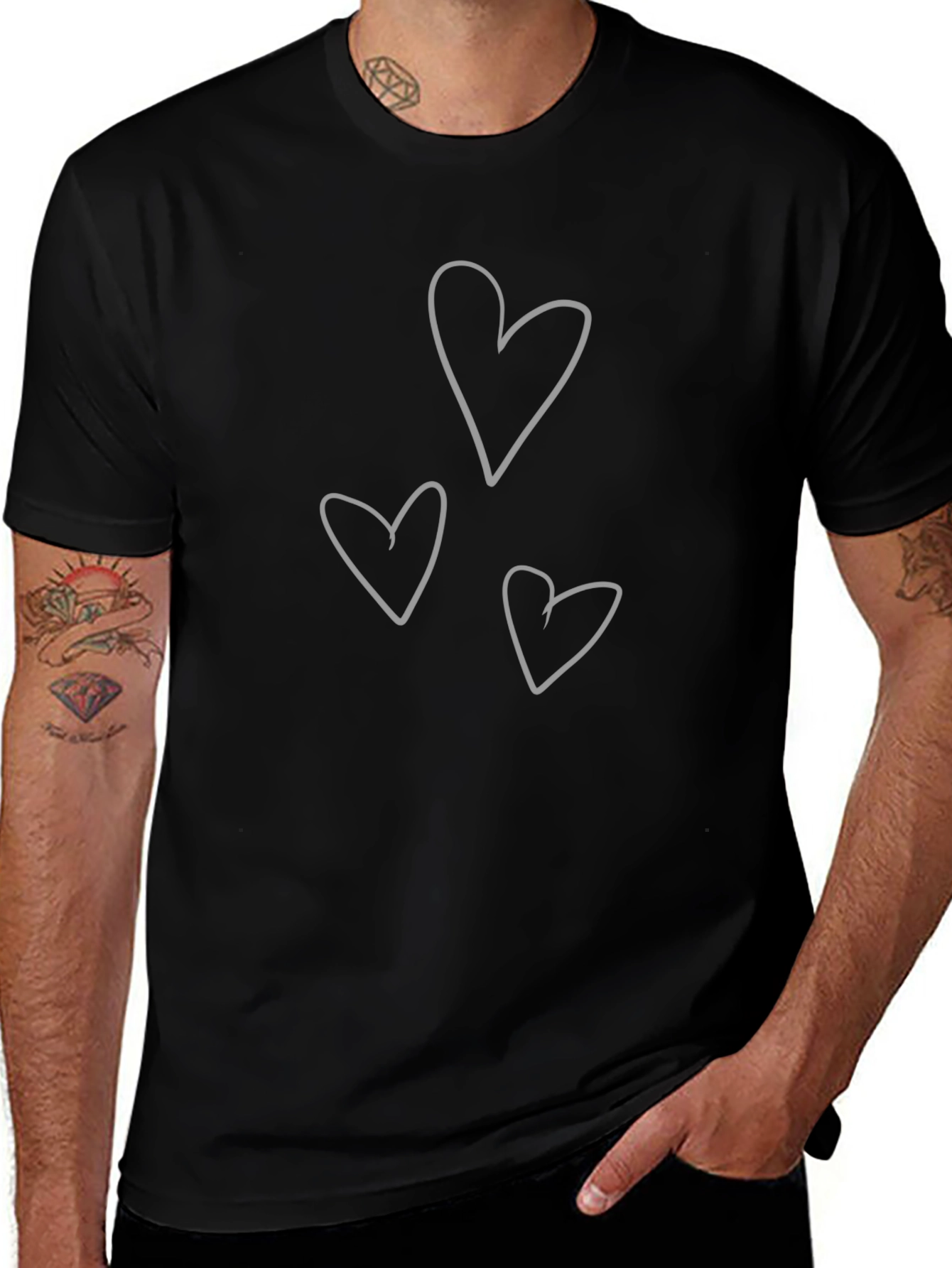Heart Graphic Tee - Modern Casual Style