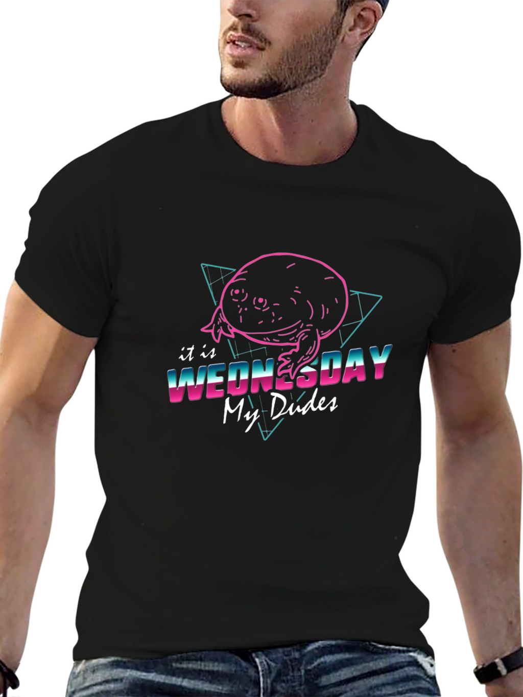 It is Wednesday My Dudes Black T-Shirt