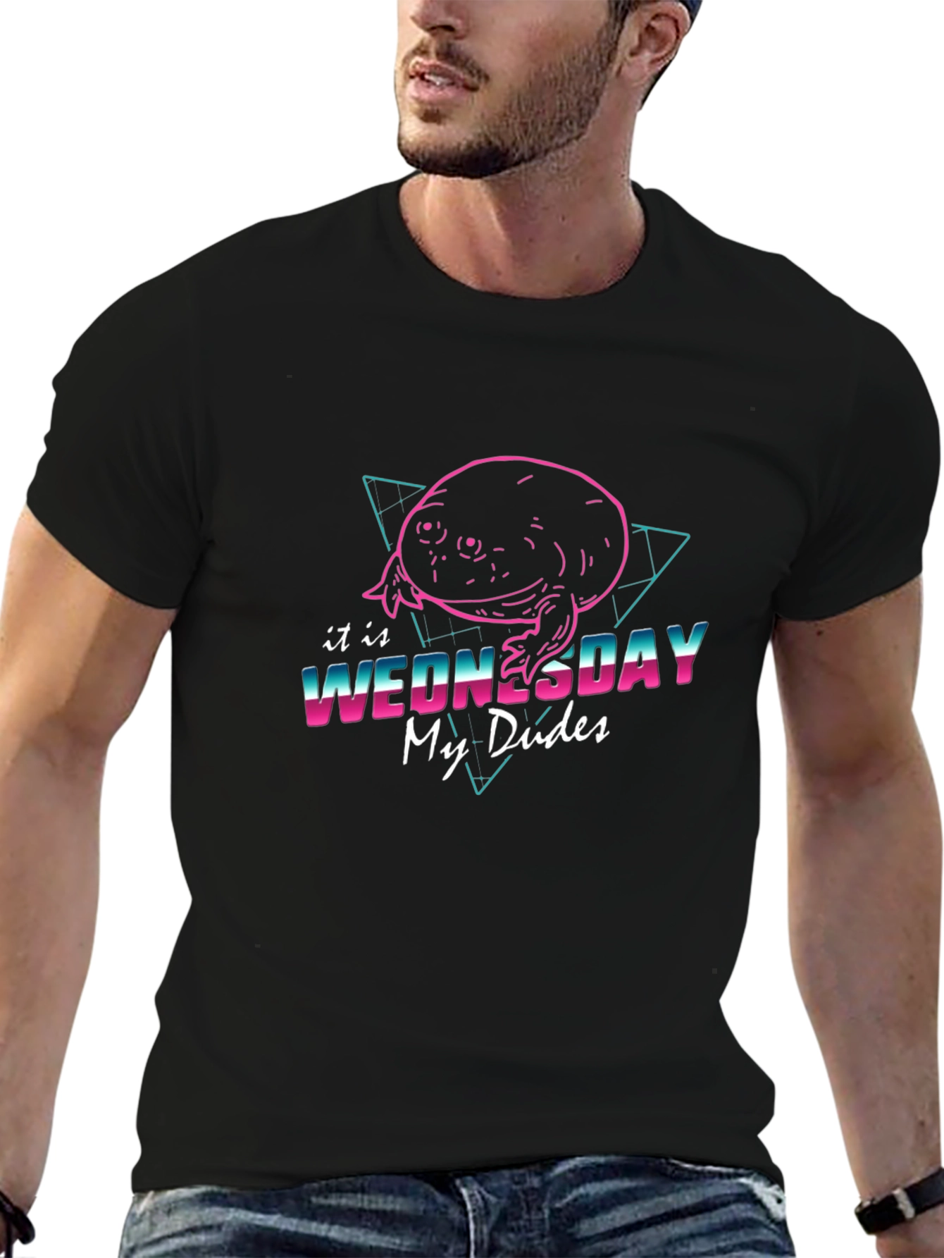 It is Wednesday My Dudes Black T-Shirt