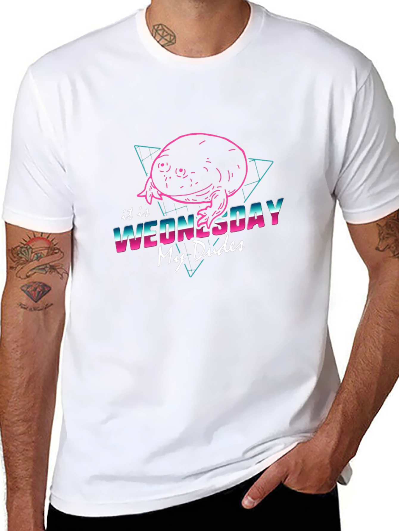 It is Wednesday My Dudes Black T-Shirt