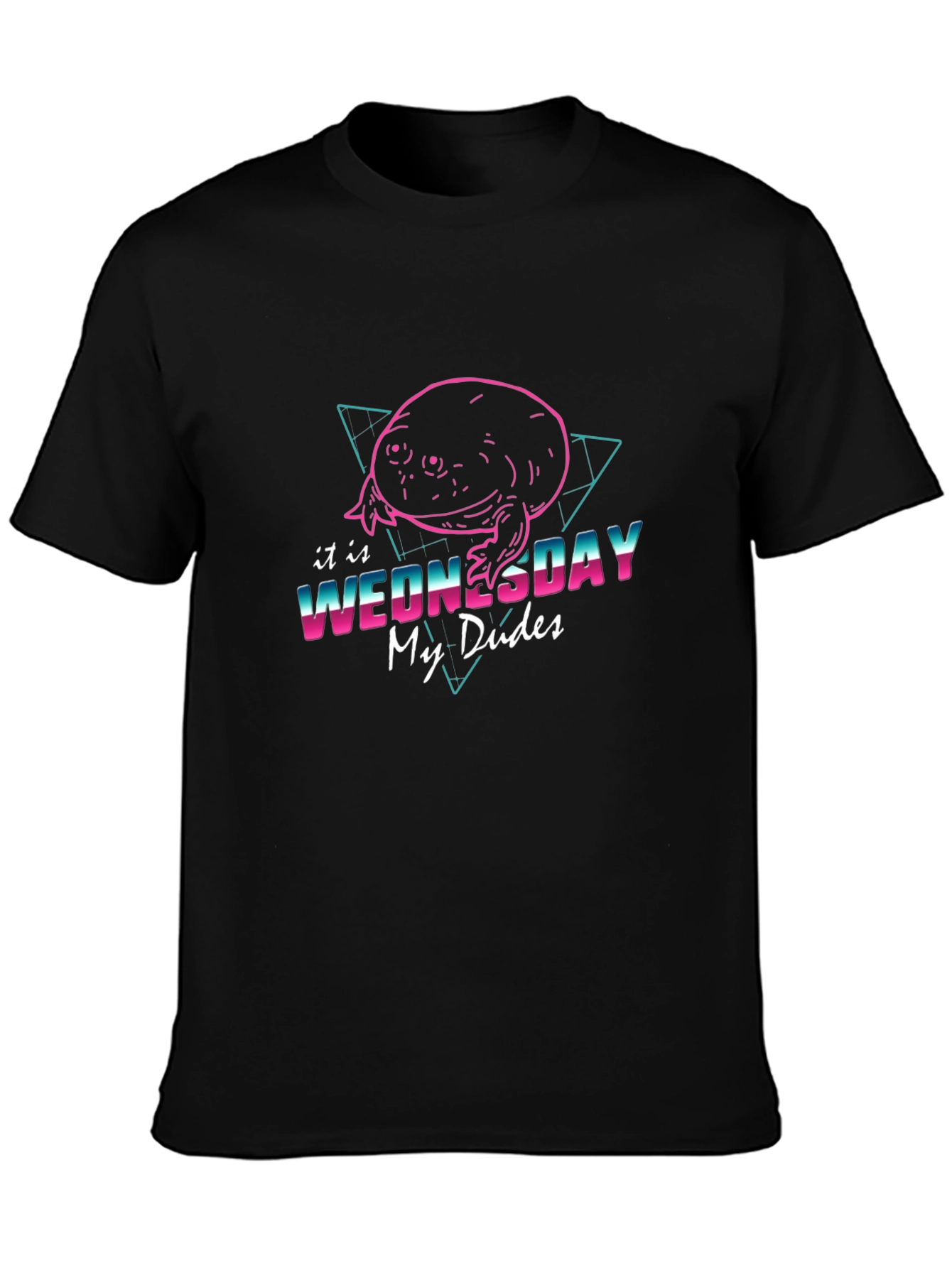 It is Wednesday My Dudes Black T-Shirt
