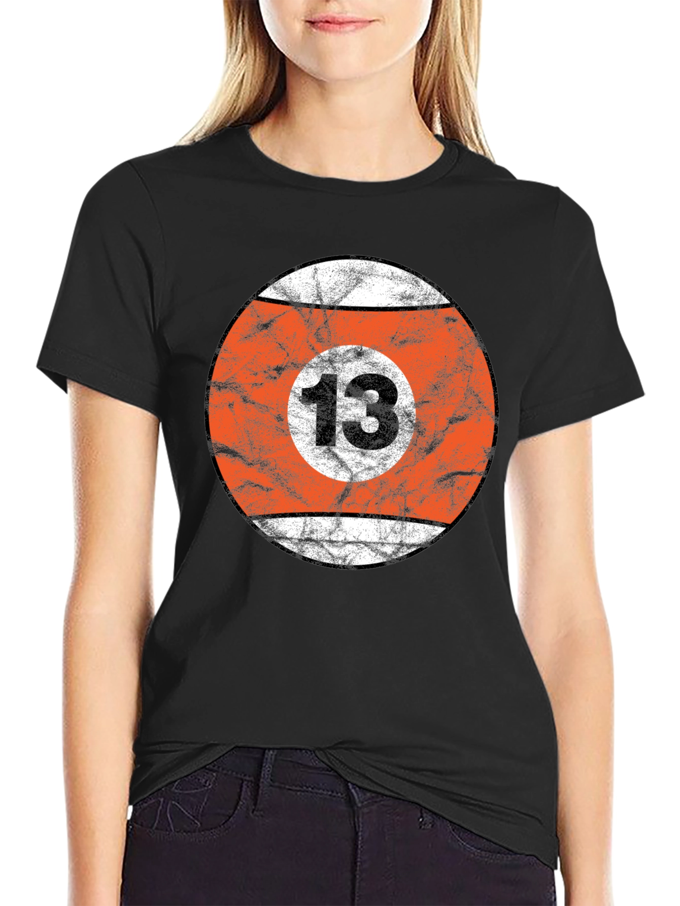 Mens Billiard Ball T-Shirt - Lucky Number 13