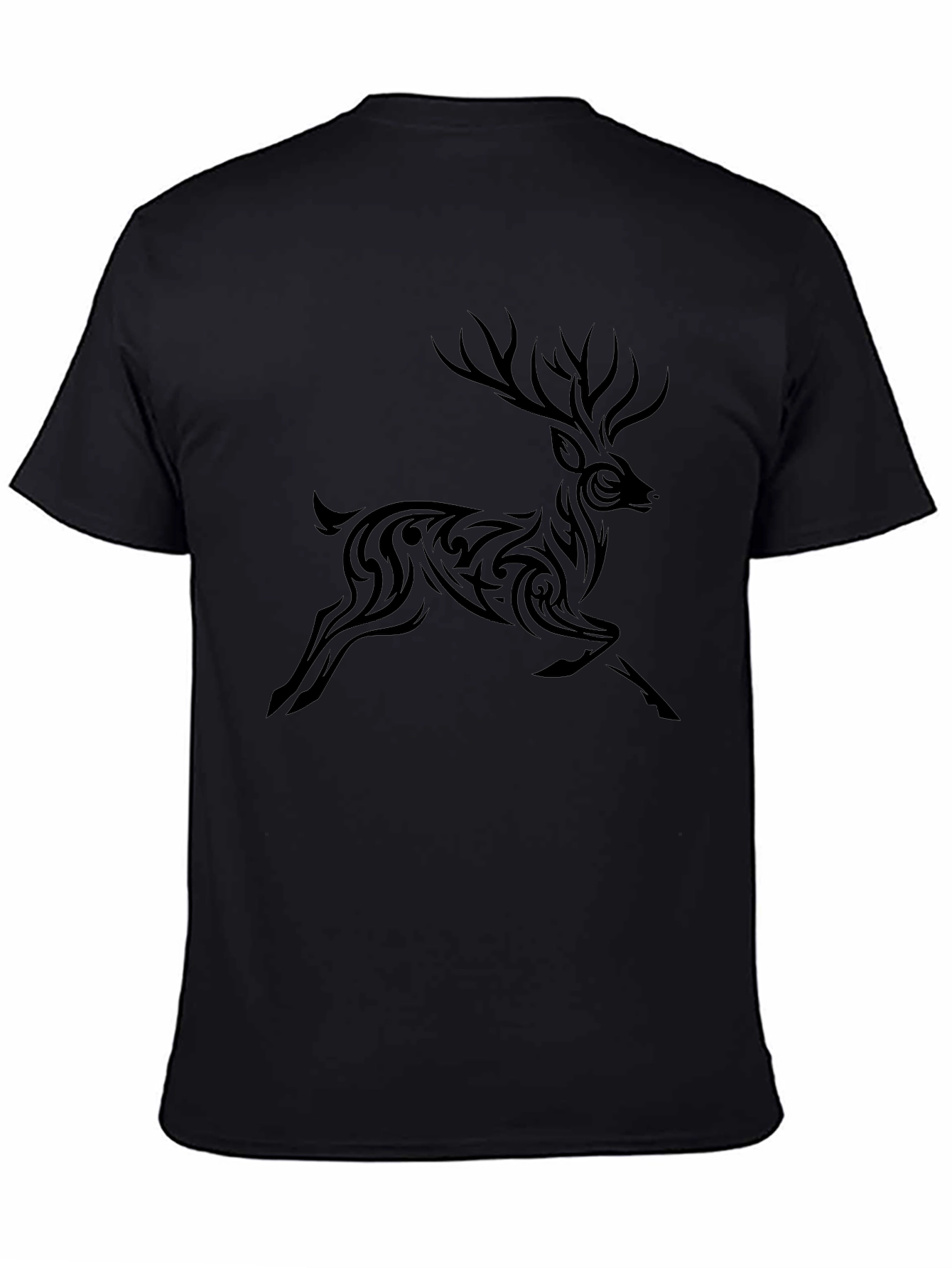 Tribal Deer Graphic T-Shirt - Stylish Animal Design