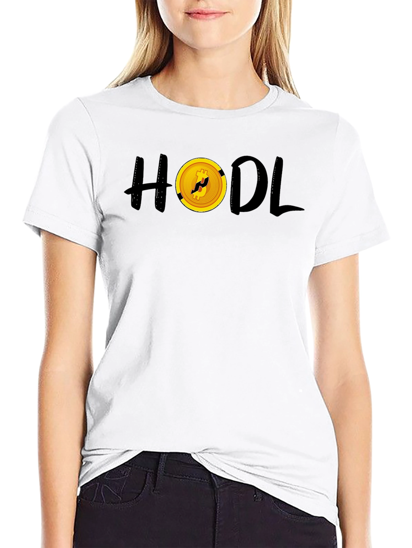 HODL Bitcoin Crypto Black T-Shirt