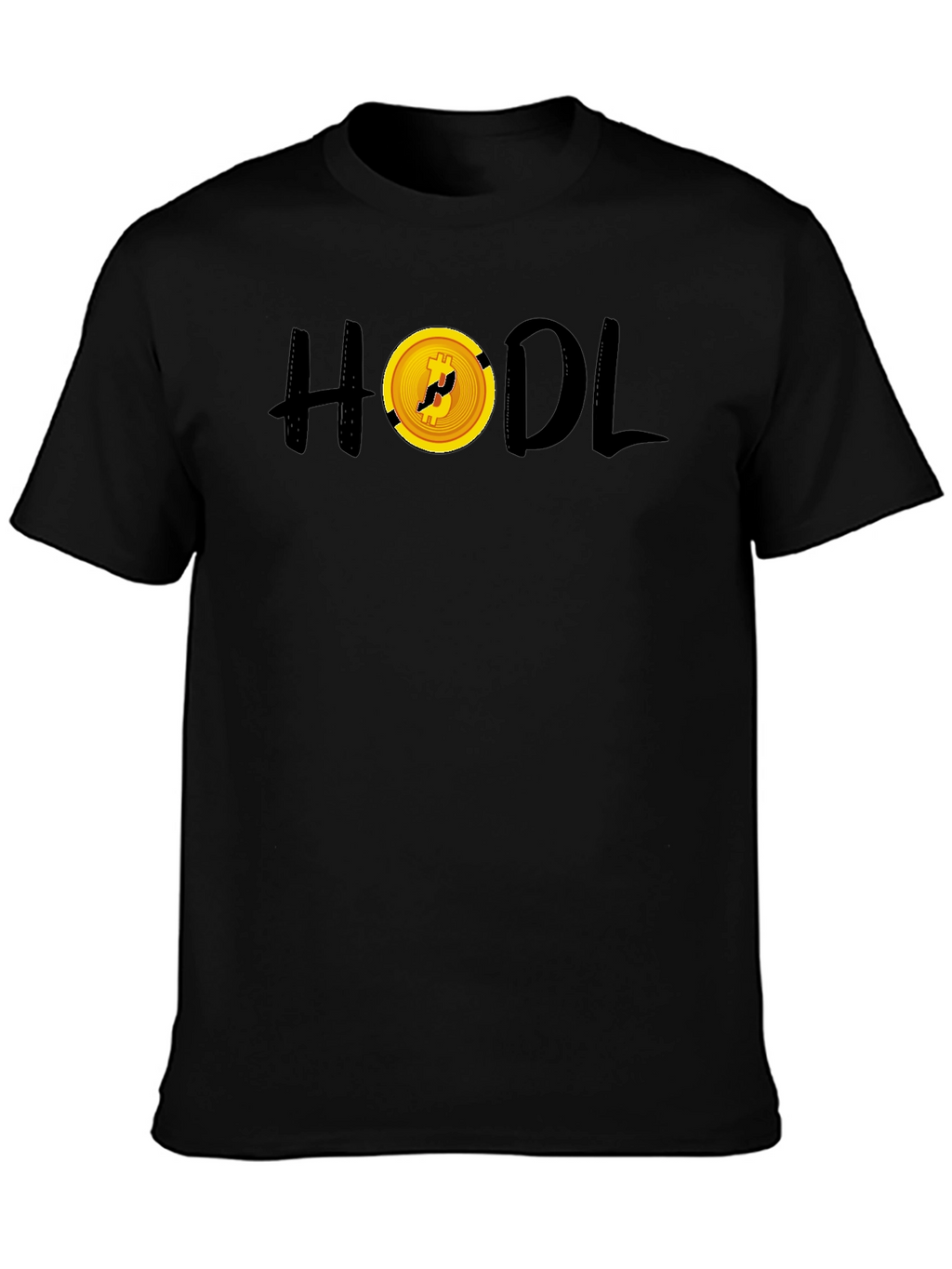 HODL Bitcoin Crypto Black T-Shirt