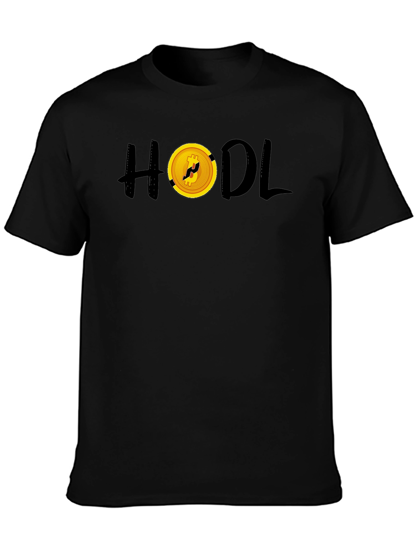 HODL Bitcoin Crypto Black T-Shirt