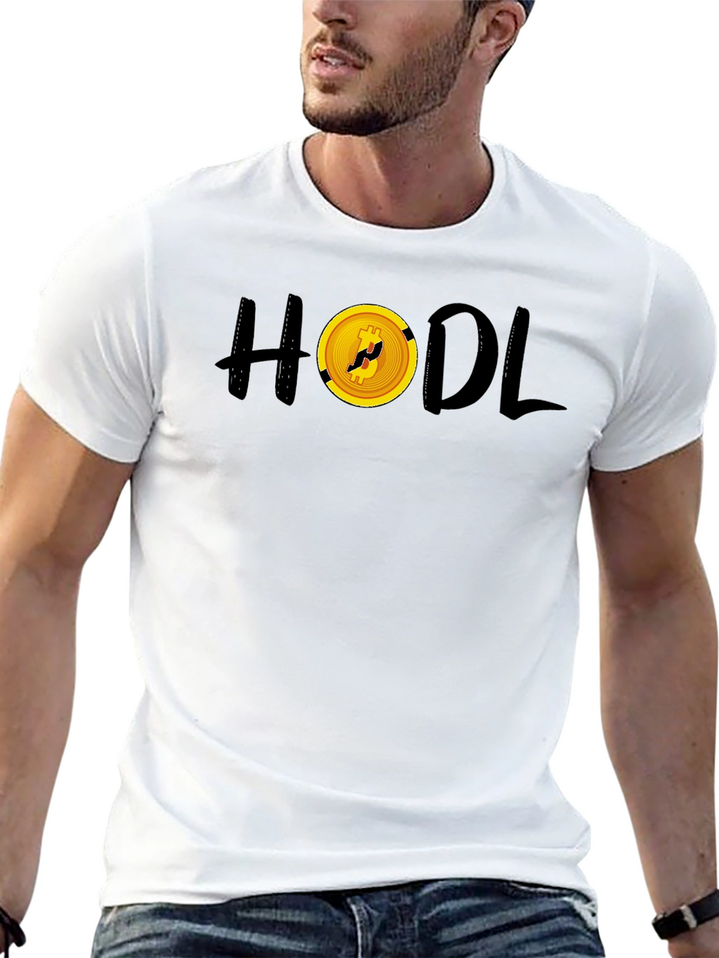 HODL Bitcoin Crypto Black T-Shirt