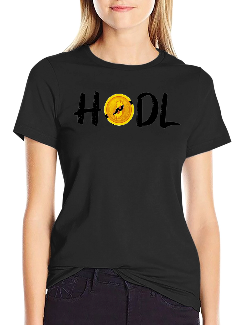 HODL Bitcoin Crypto Black T-Shirt