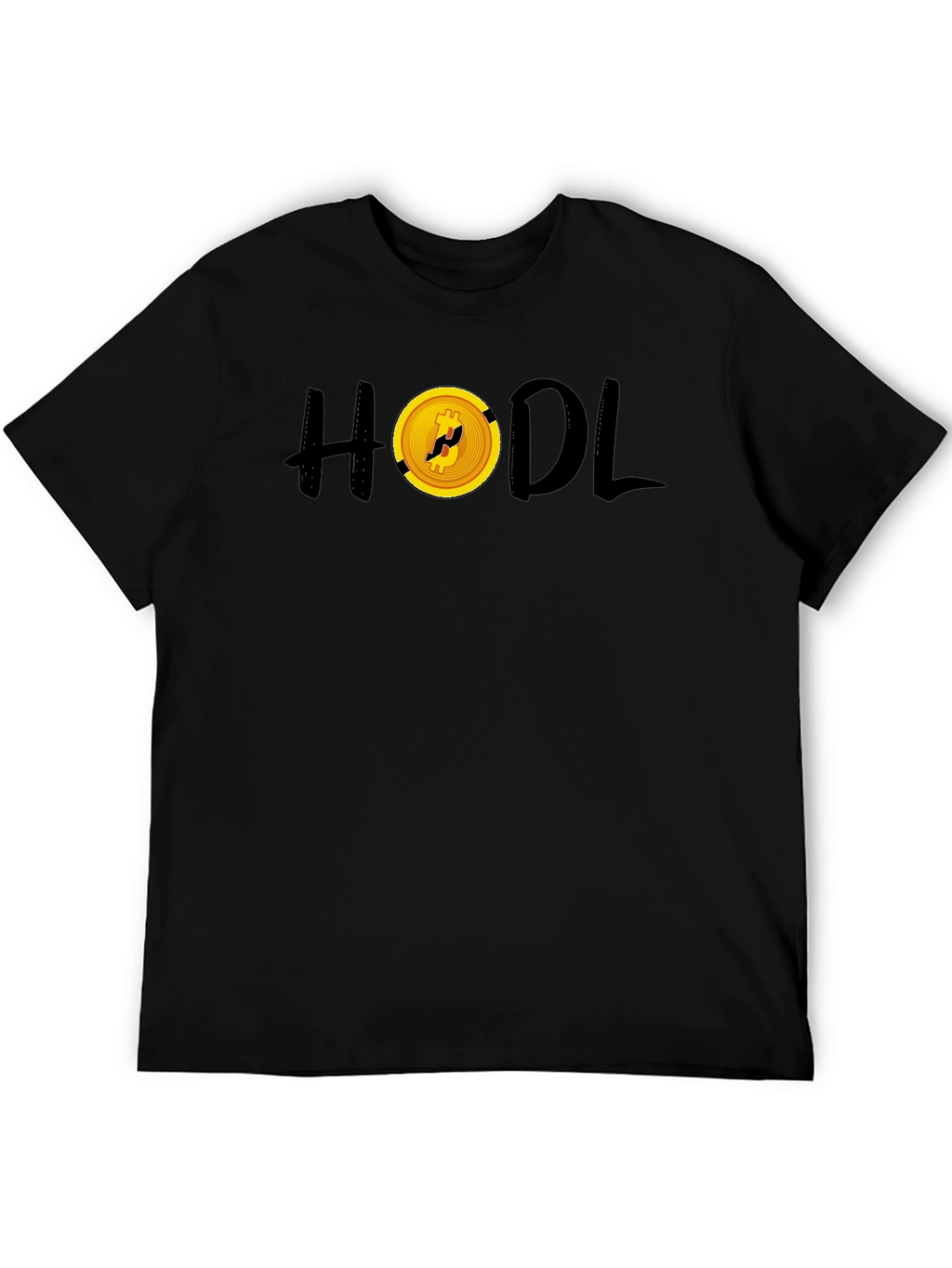 HODL Bitcoin Crypto Black T-Shirt