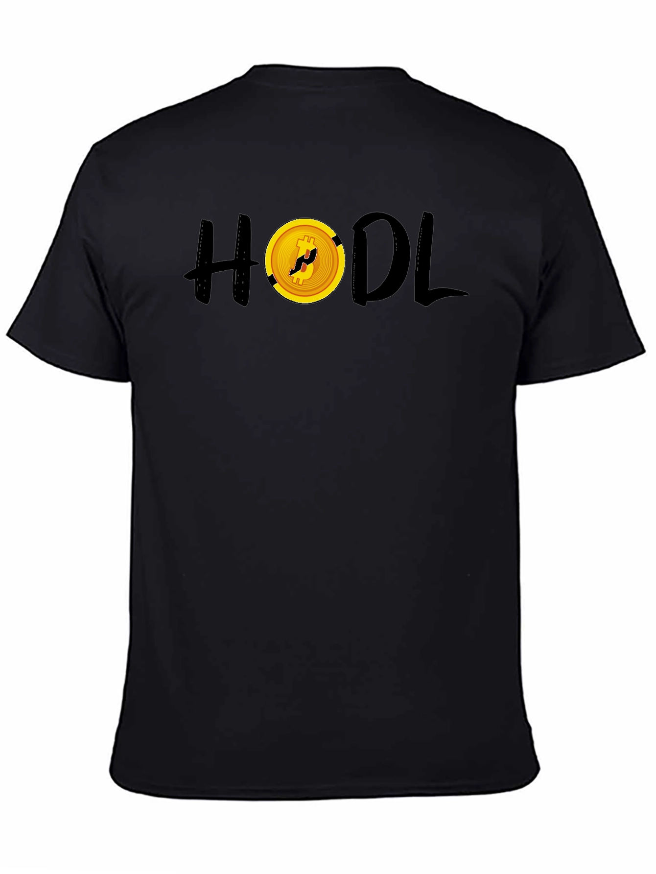 HODL Bitcoin Crypto Black T-Shirt