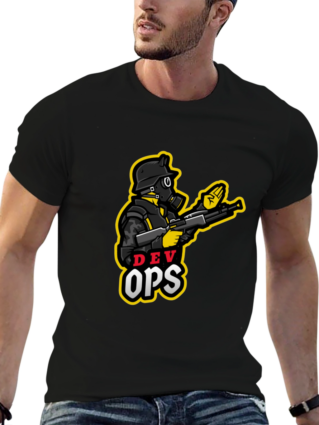 DevOps Soldier Graphic T-Shirt - Cool Design