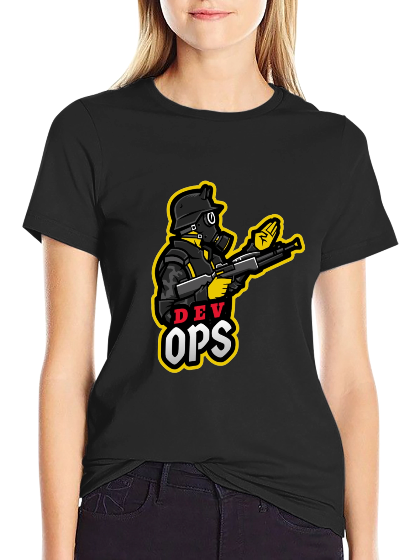 DevOps Soldier Graphic T-Shirt - Cool Design