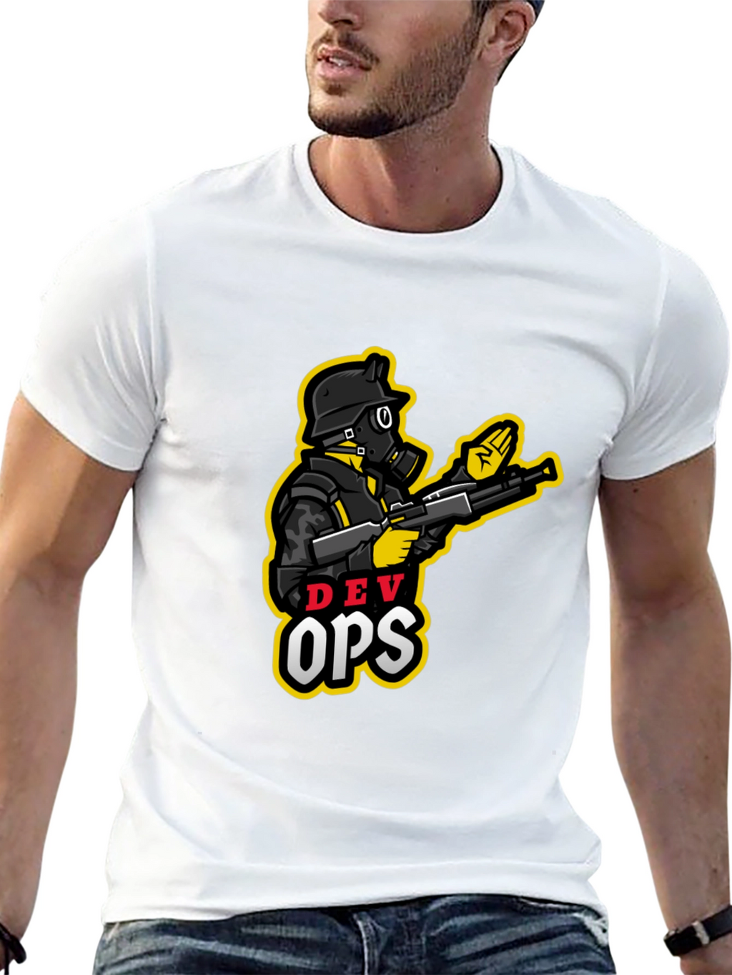 DevOps Soldier Graphic T-Shirt - Cool Design