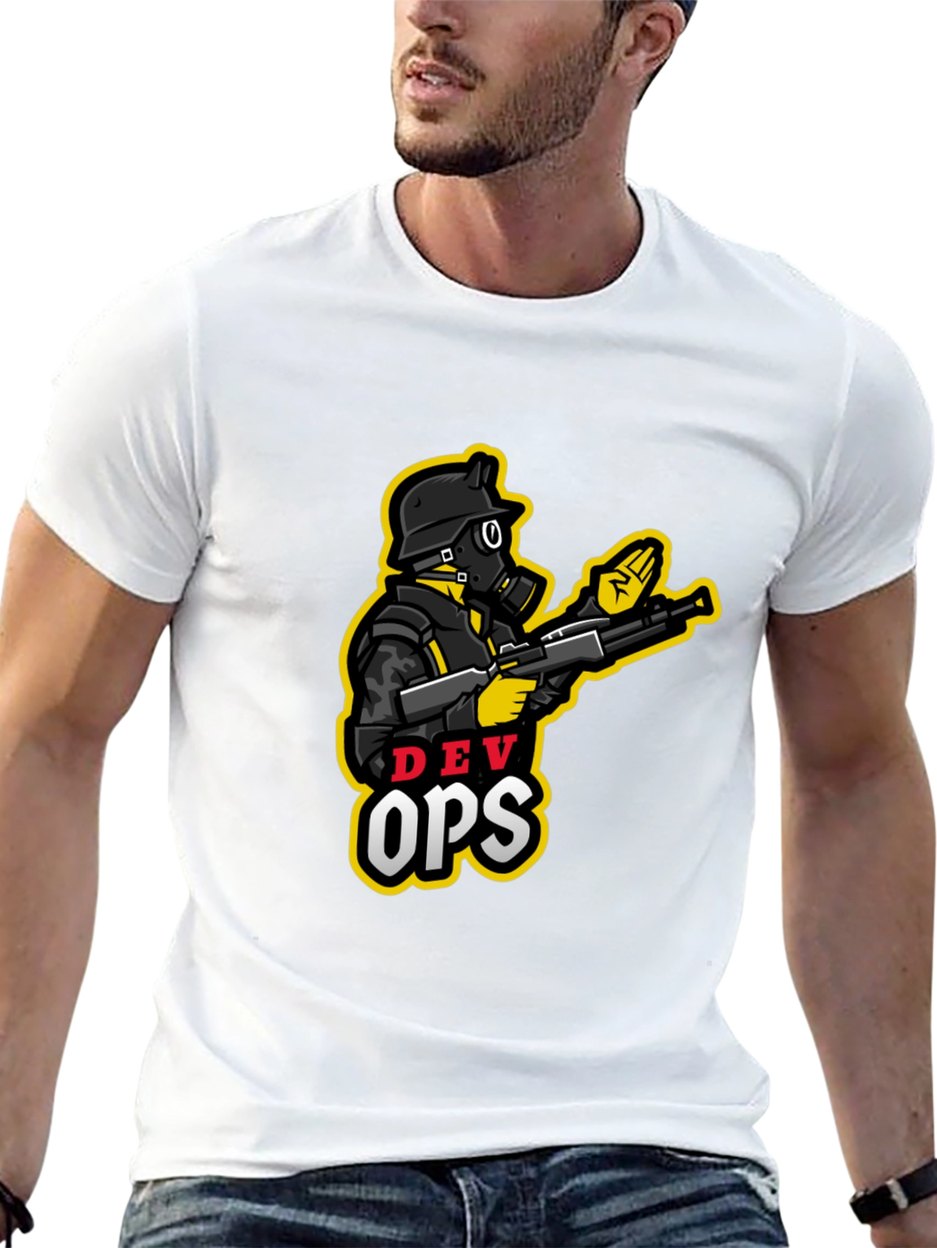 DevOps Soldier Graphic T-Shirt - Cool Design