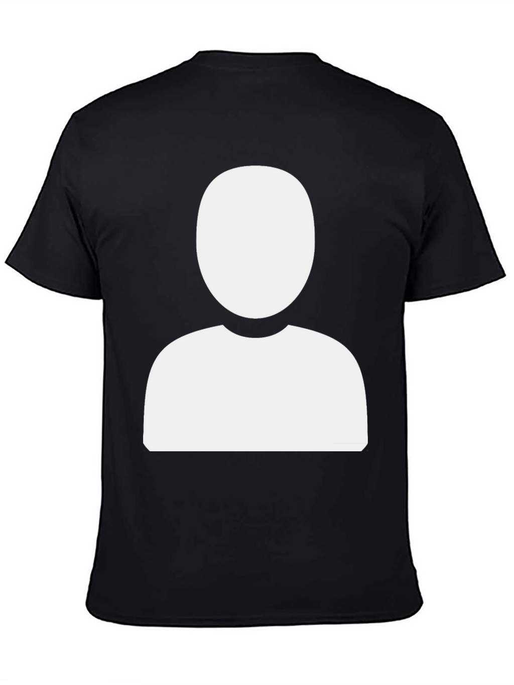 Faceless Profile Black T-Shirt - Modern & Unique