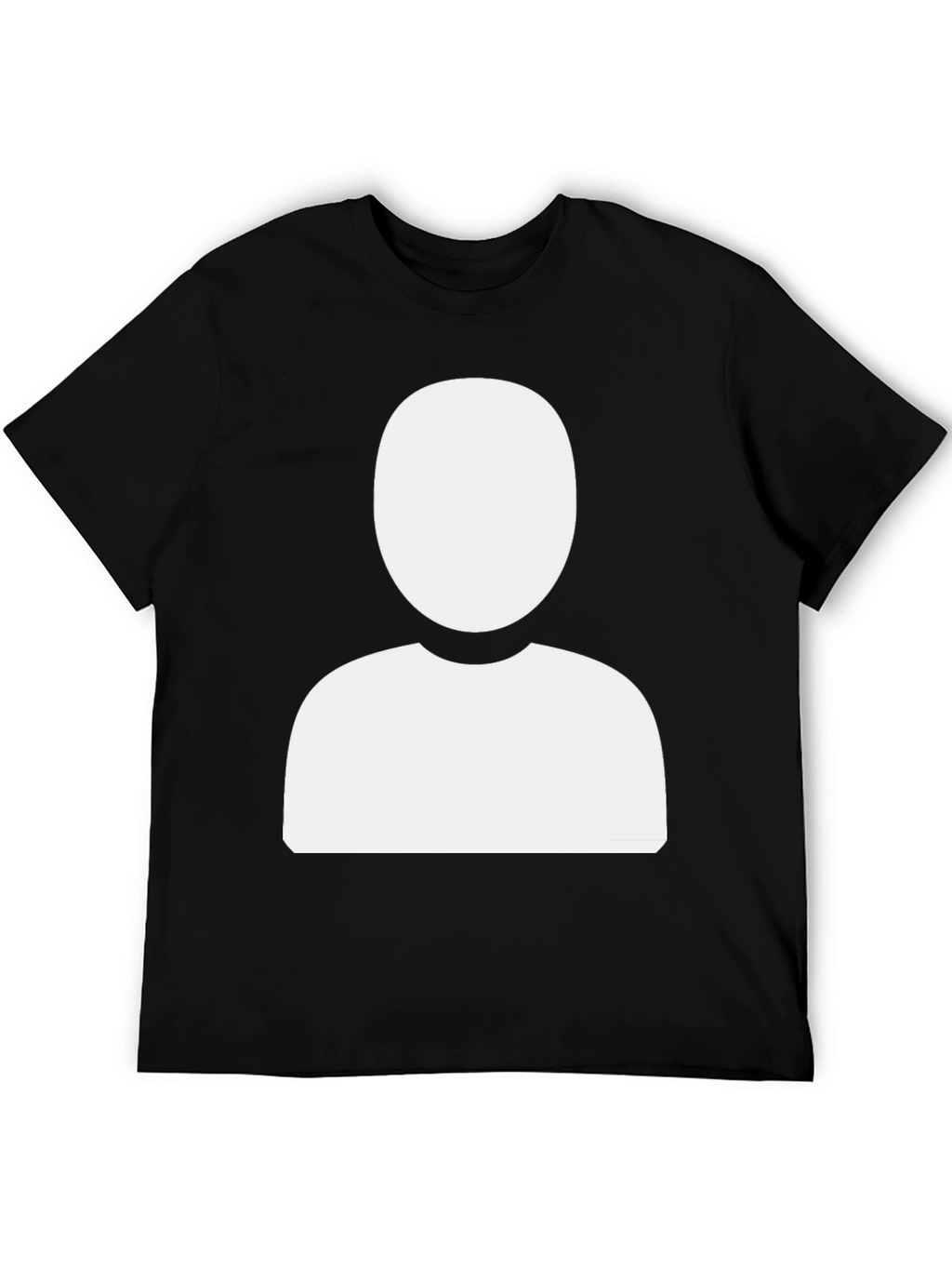 Faceless Profile Black T-Shirt - Modern & Unique