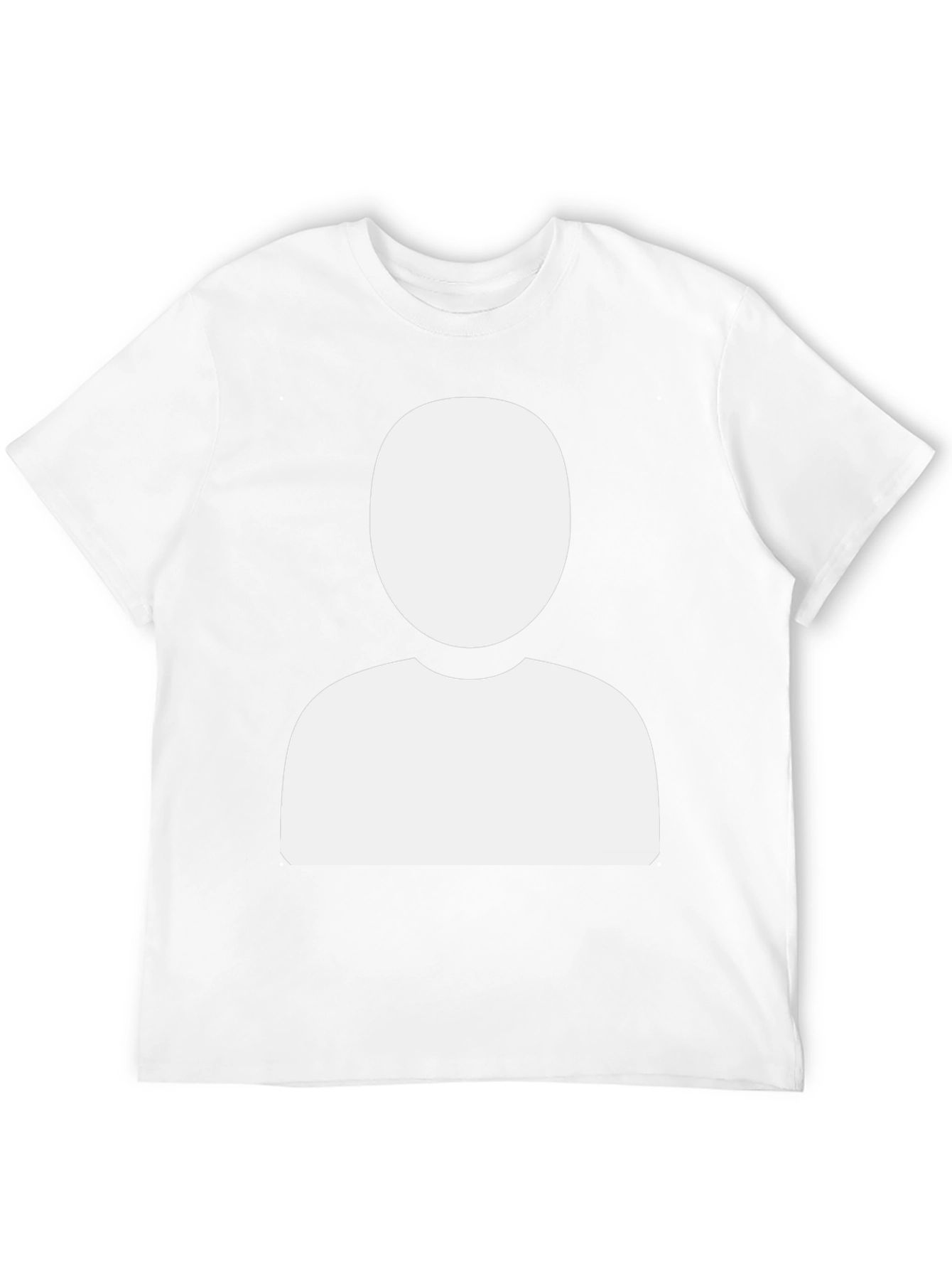 Faceless Profile Black T-Shirt - Modern & Unique