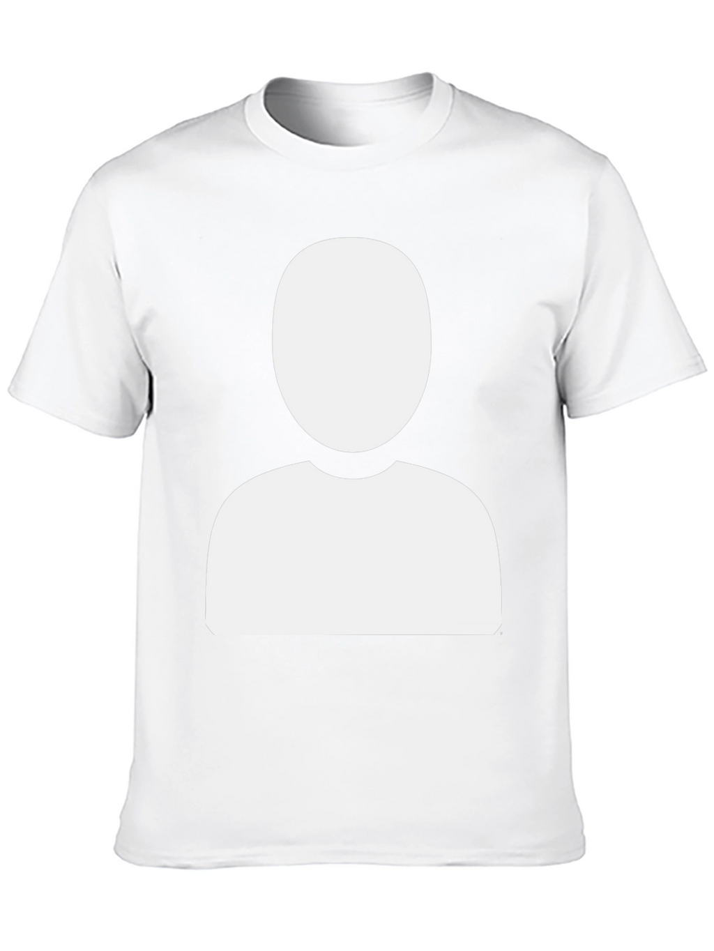Faceless Profile Black T-Shirt - Modern & Unique