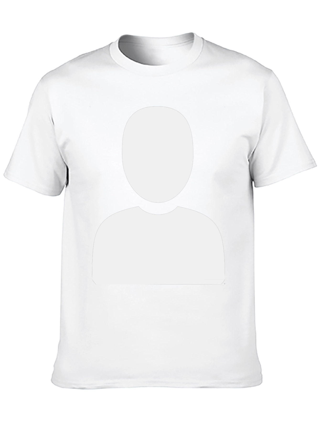 Faceless Profile Black T-Shirt - Modern & Unique