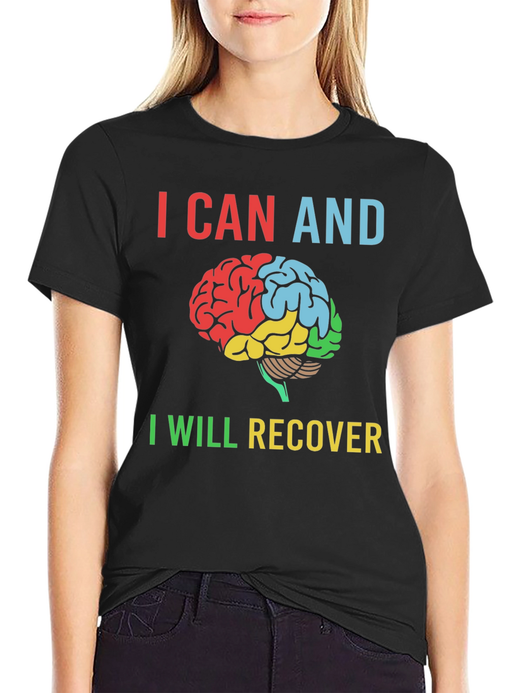 I Can and I Will Recover Brain T-Shirt